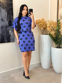Vestido Crepinho | Manga Flare